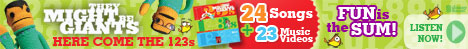 An online ad banner for the 123s