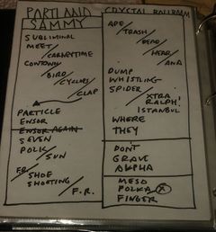2009-11-11b Setlist.jpg